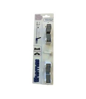 Support balai mural plastique 2 attaches Thomas