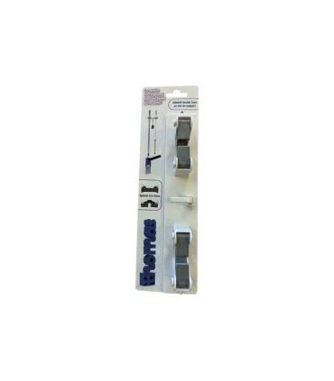 Support balai mural plastique 2 attaches Thomas