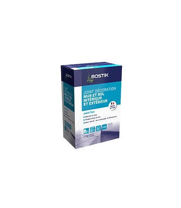 Joint carrelage mur et sol gris 1kg Bostik