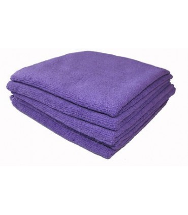 Lavette microfibre professionnelle 40 x 40 cm violette lot de 5