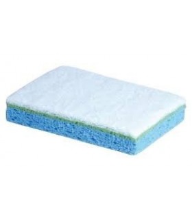 Tamponge blanc sur bleu Spontex grand modèle