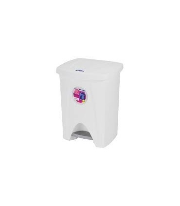 Poubelle à pédale 25 litres blanche Poubelle à pédale 25 litres blanche
