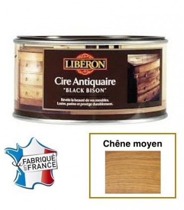 Cire Antiquaire - chêne moyen - « Black Bison » pâte 0.5L