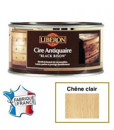 Cire Antiquaire - chêne clair - « Black Bison » pâte 0.5L