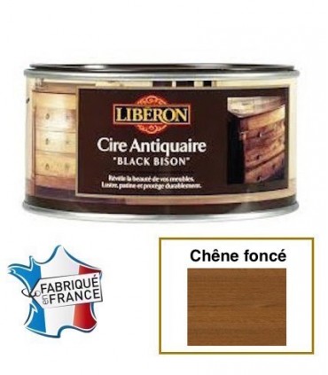 Cire Antiquaire - chêne foncé - « Black Bison » pâte 0.5L