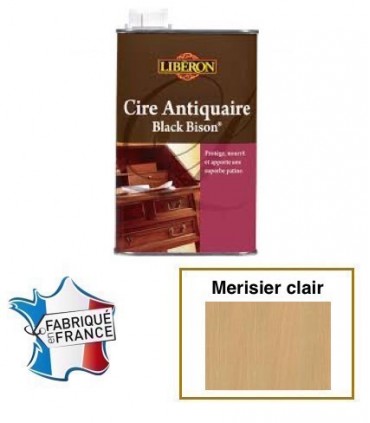 Cire Antiquaire liquide - merisier clair - « Black Bison » 500ml