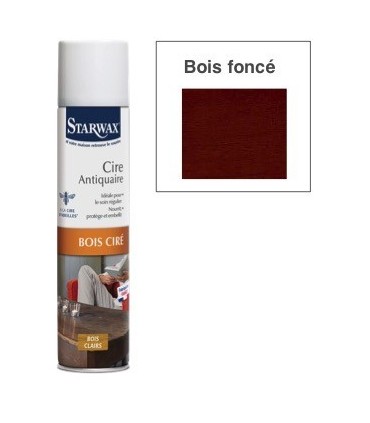 Cire bois aérosol - bois foncé - 300 ml starwax