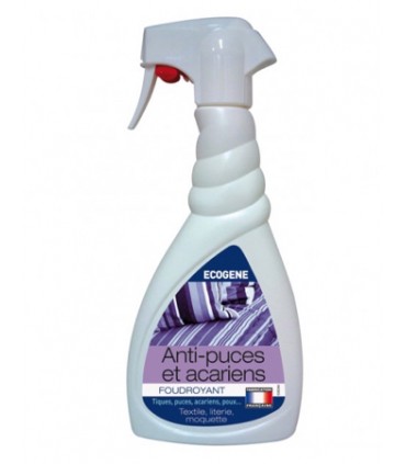Anti-puces et acariens pour textile