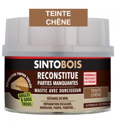 Pâte à bois avec durcisseur chêne 170 ml Sintobois
