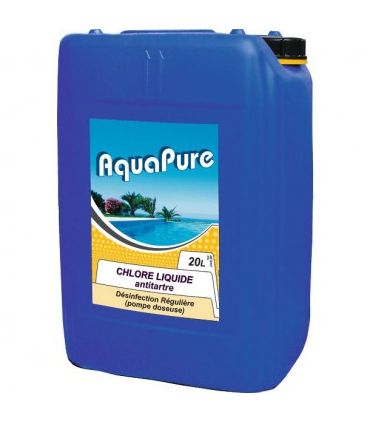 CHLORE LIQUIDE ANTITARTRE 48° AQUAPURE 20L