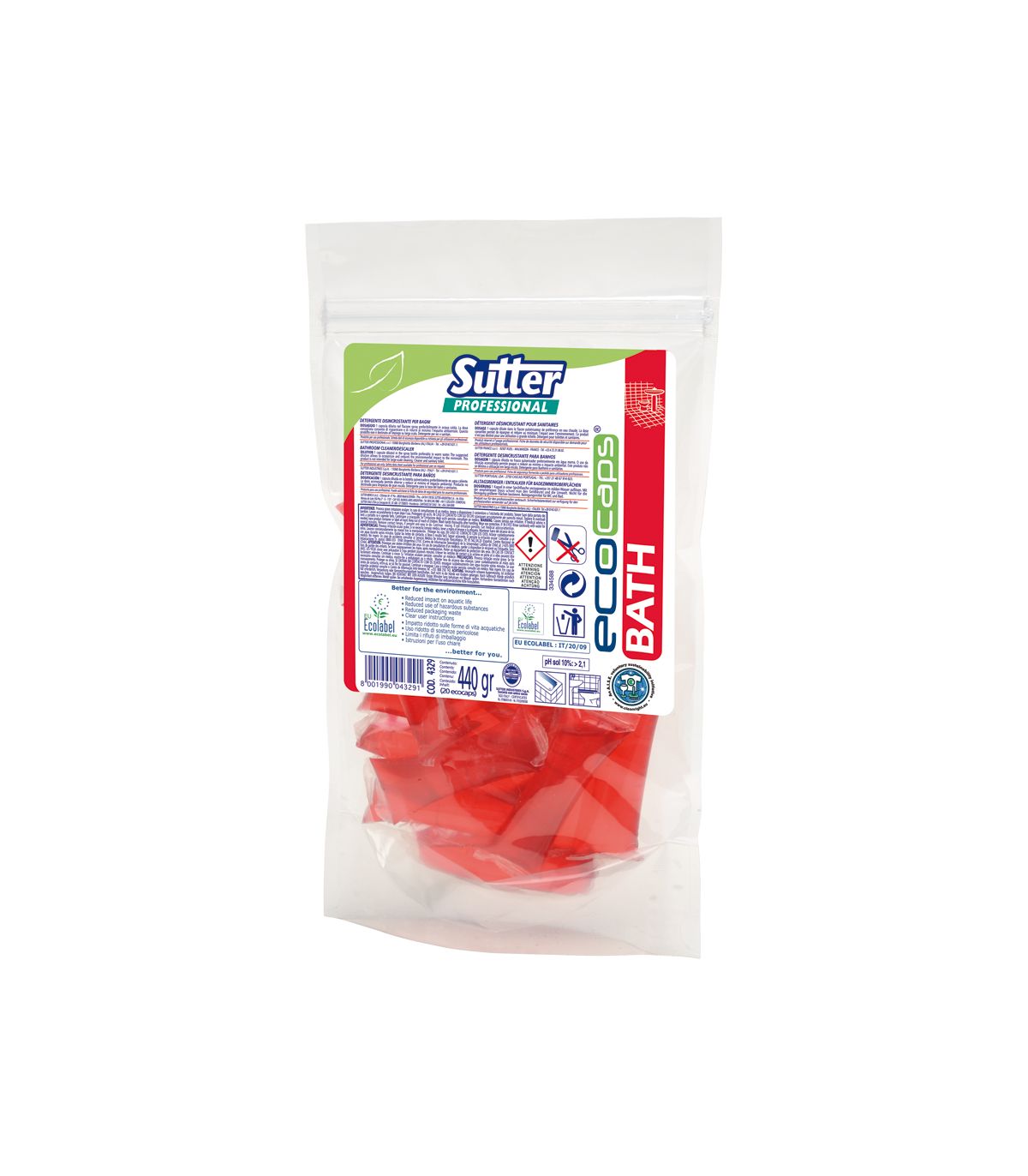 Eco caps bath sanitaires 22gr x20 sutter