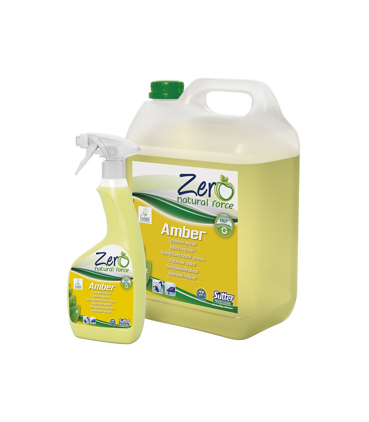 Spray Amber dégraissant naturel 500ml Sutter zéro écolabel