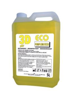 Détergent Désinfectant parfumé 3D ECO Pamplemousse 5L