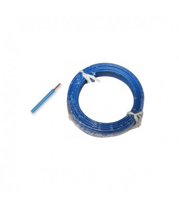 Cable h07vu 1x1.5 10m bleu    couronne