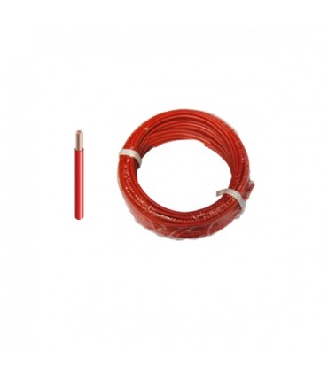 Cable h07vu 1x1.5 10m rouge   couronne
