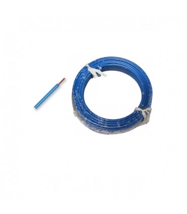 Cable h07vu 1x2.5 10m bleu    couronne