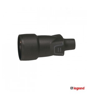 Fiche femelle 2phases+terre caoutchou _ vis Legrand