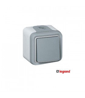 Interrupteur plexo complet gris Legrand