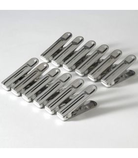 Pinces a linge inox x12