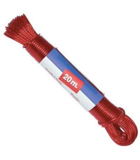 Corde a linge 20m acier + tendeur