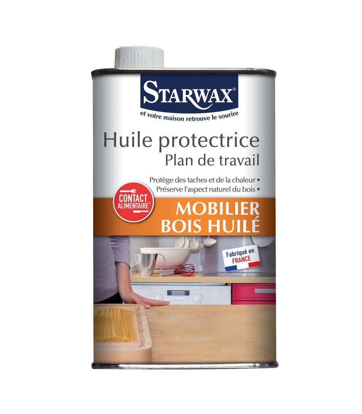 Huile de soin plan travail incolore 500ml