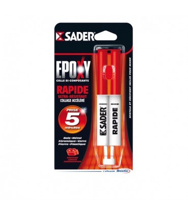 Sader colle epoxy rapide seringue 25ml Sader colle epoxy rapide seringue 25ml