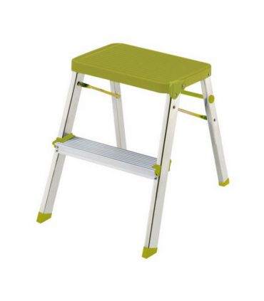 Escabeau marche pied 2 marches vert