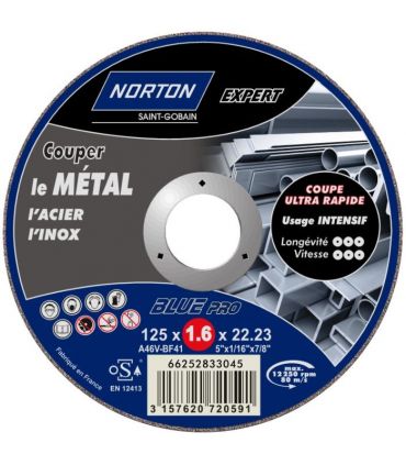 Disque métaux 125x1.6 pro