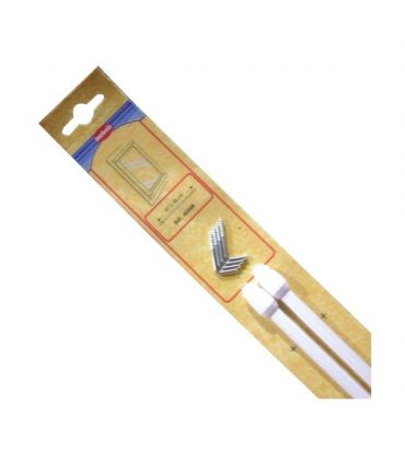 Tringle extensible plate blanc 30/45 cm