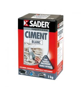 Ciment blanc 1kg Sader