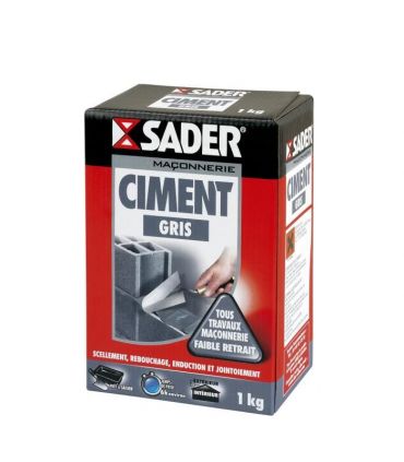 Ciment gris 1kg Sader