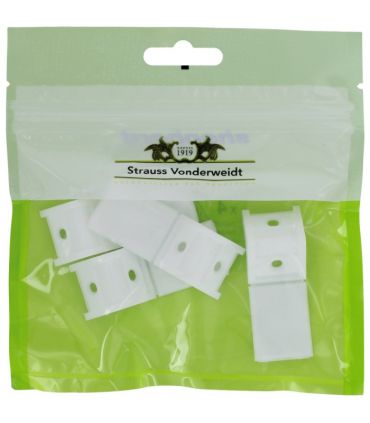 Taquet d'étagere plastique blanc 25mm x4