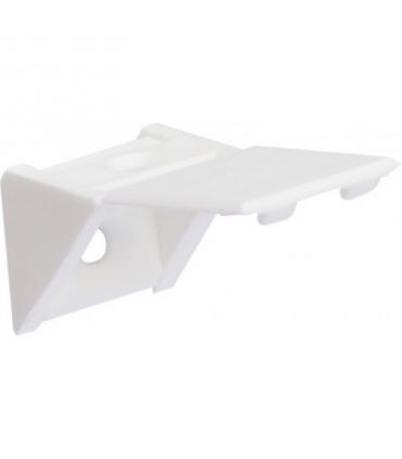 Taquet d'étagere plastique blanc 25mm x4