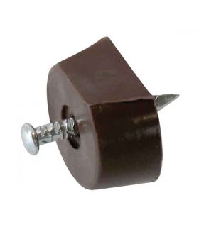 Taquet à pointe plastique marron