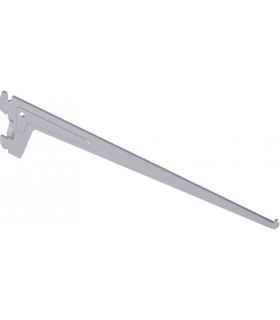 Console simple acier laqué époxy blanc 150mm