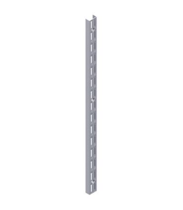 Crémaillère double acier laqué blanc pas de 32mm hauteur 140cm