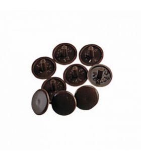 Cache vis marron plastique x20