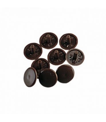 Cache vis marron plastique x20