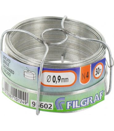 Fil zingué ø0.9 bobine de 50m filgraf 4