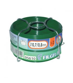 Fil plastifié vert ø 0,7mm bobine de 50m filgraf 3