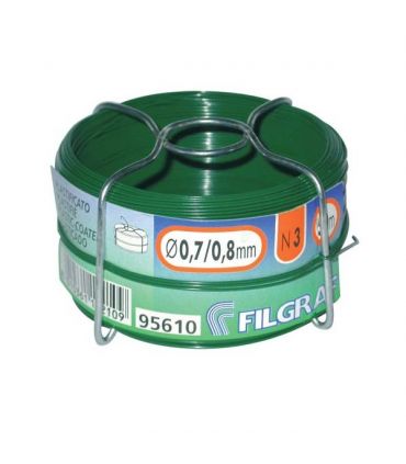 Fil plastifié vert ø 0,7mm bobine de 50m filgraf 3