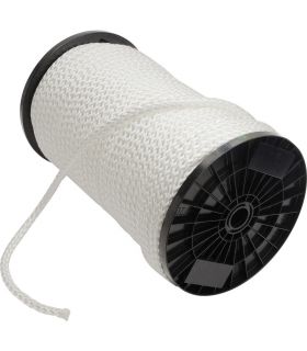 Corde polyamide blanche 4mm 8 fuseaux au mètre