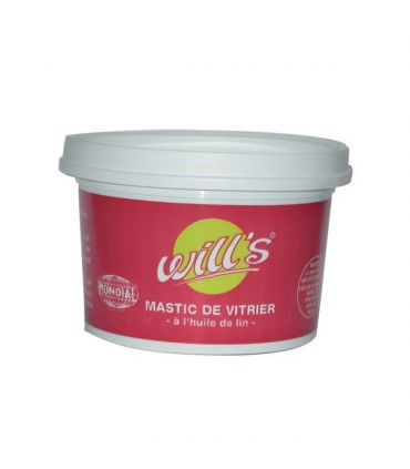 Mastic vitrier mondial pot 1kg blanc