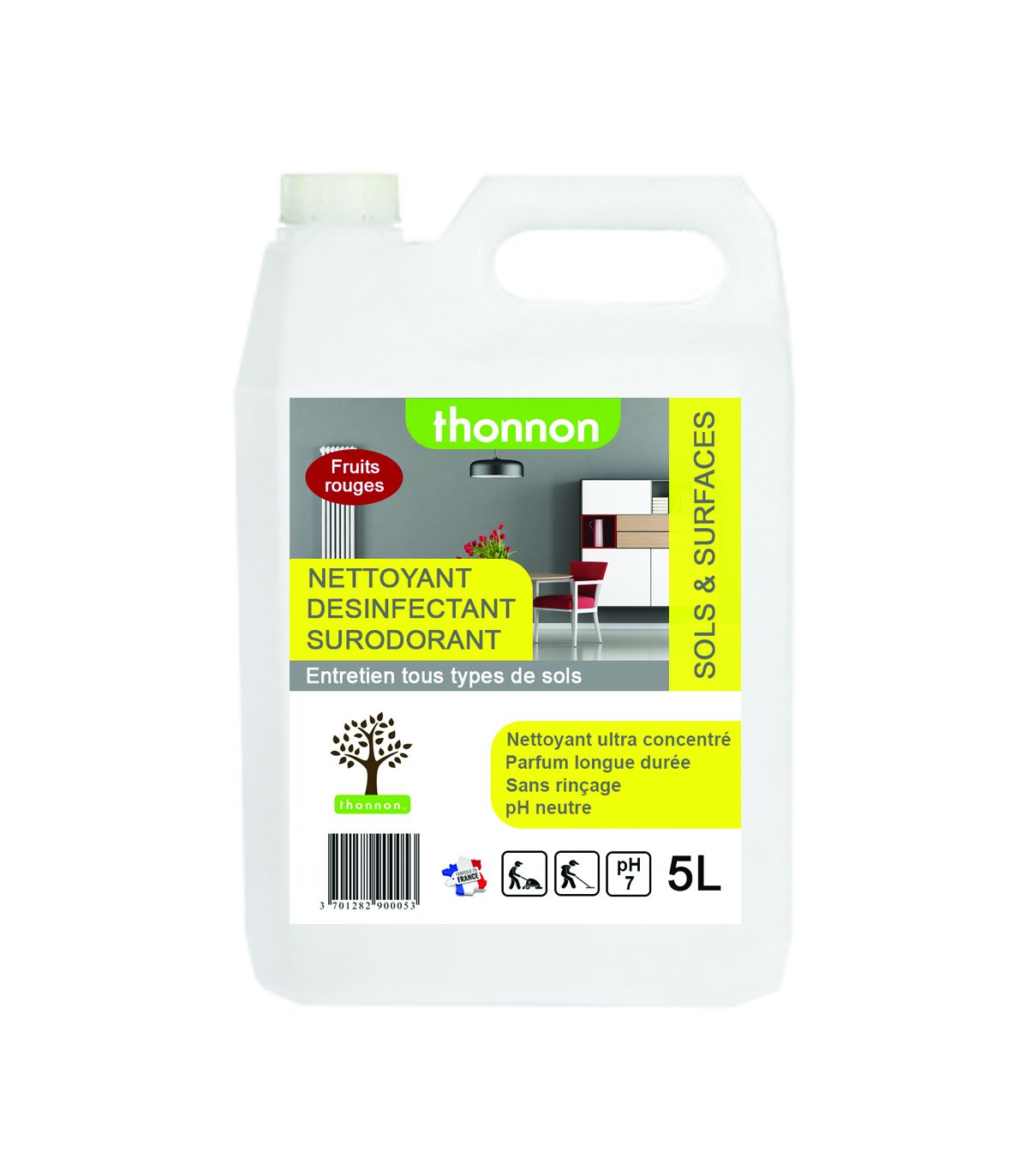 Nettoyant 3D Longue rémanence 5L THONNON