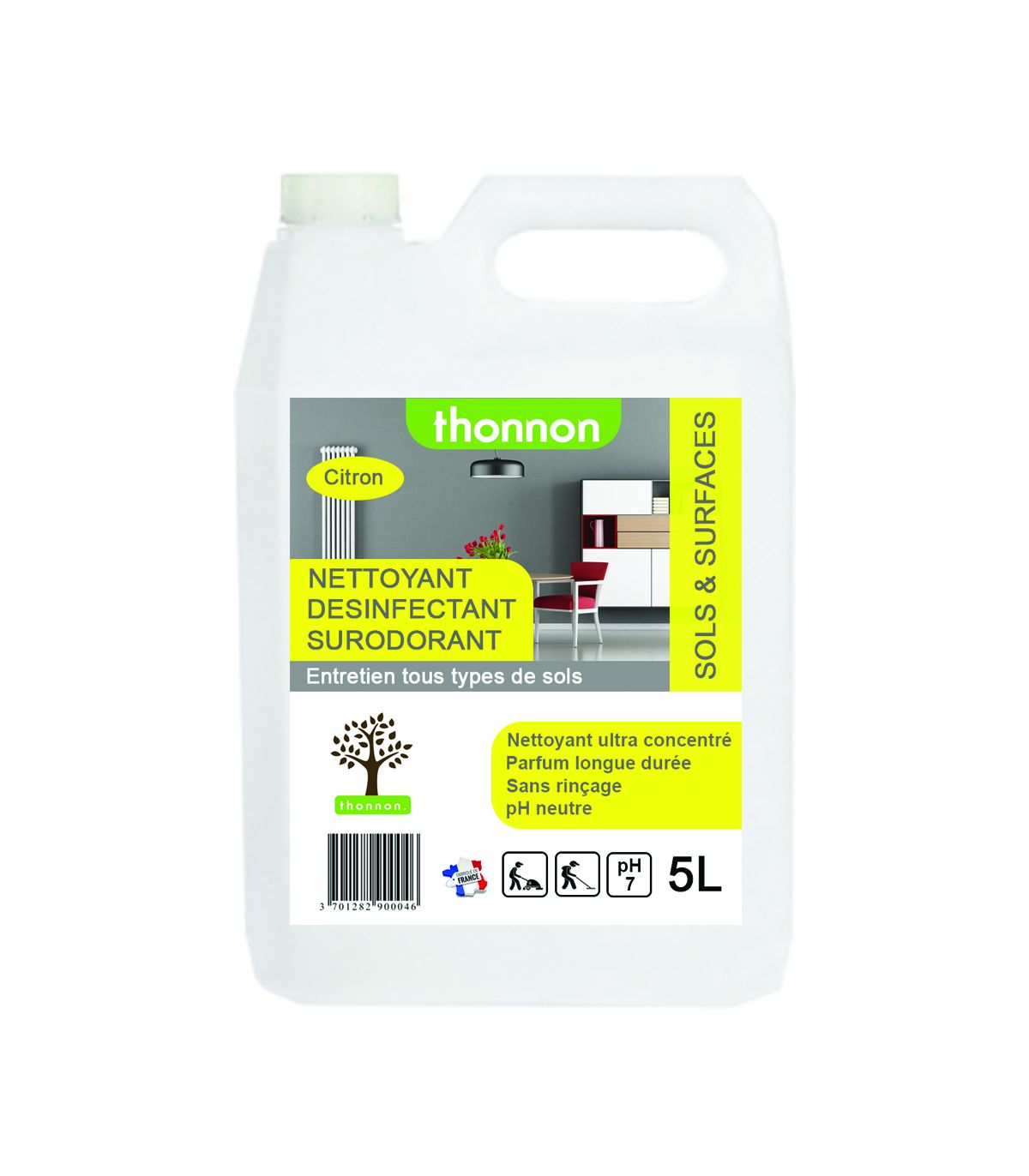 Nettoyant 3D Longue rémanence 5L THONNON