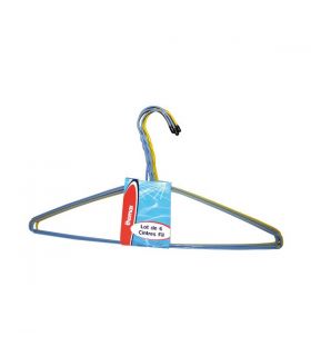 Cintres fil plastifiés lot de 6