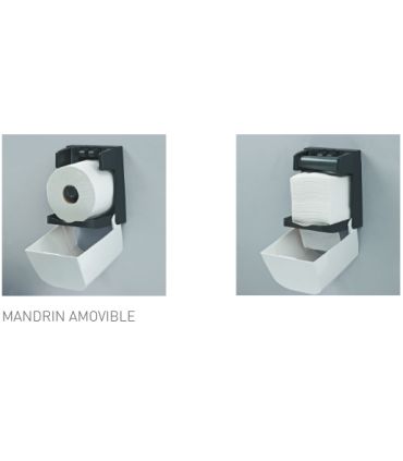 Distributeur papier hygiénique mixte  Yaliss Mixte Mini JVD Blanc