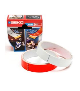 lot de 2 Adhésifs 1 réfléchissant +1 fluorescent 19mm