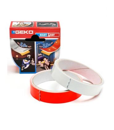 lot de 2 Adhésifs 1 réfléchissant +1 fluorescent 19mm