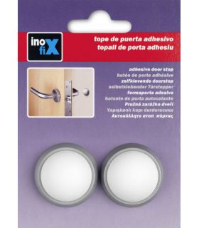 Butoir mural adhésif blanc